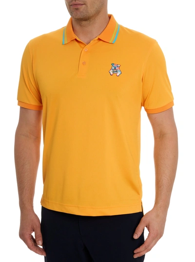 Robert Graham Bowtie Graham Polo In Orange