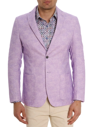 Shop Robert Graham Allen Blazer In Purple