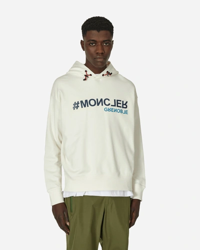 Shop Moncler Day-namic Hooded Sweatshirt In White