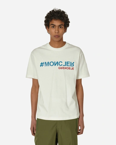 Shop Moncler Day-namic Logo T-shirt In White