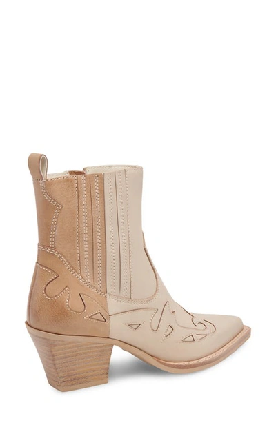 Shop Dolce Vita Ramson Western Boot In Dune Multi Leather