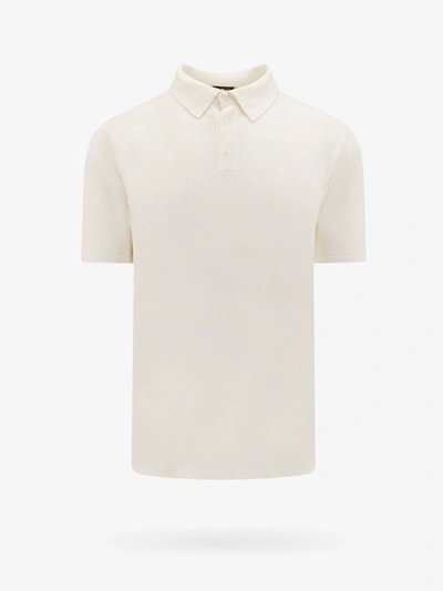 Shop Roberto Collina Polo Shirt In White