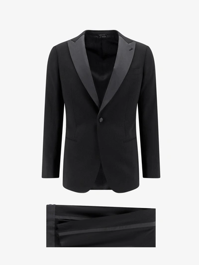 Shop Giorgio Armani Tuxedo In Black