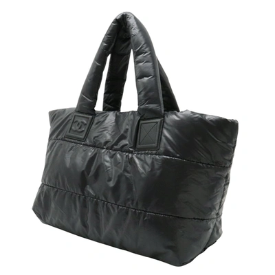 Pre-owned Chanel Coco Cocoon Black Synthetic Tote Bag ()