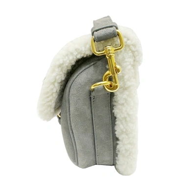 Shop Dior Bobby Medium Grey Wool Shopper Bag ()
