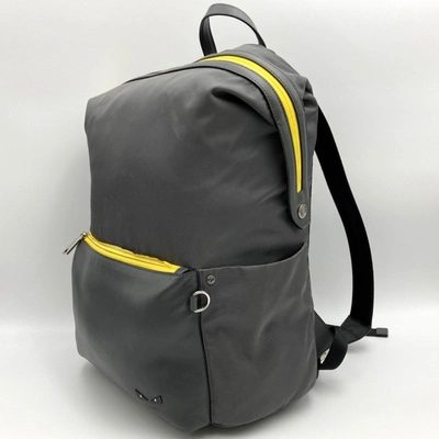 Shop Fendi Grey Synthetic Backpack Bag ()