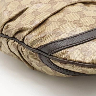 Shop Gucci Abbey Beige Canvas Shopper Bag ()