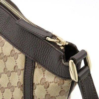 Shop Gucci Abbey Beige Canvas Shopper Bag ()