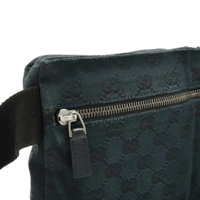 Shop Gucci Black Canvas Shoulder Bag ()