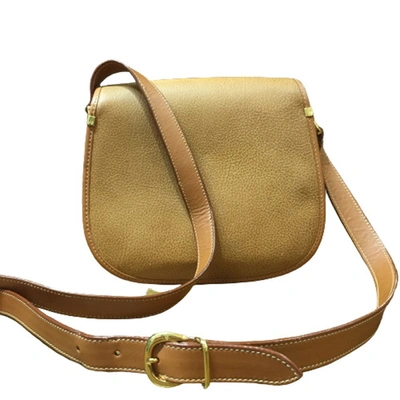 Shop Gucci Camel Leather Shoulder Bag ()