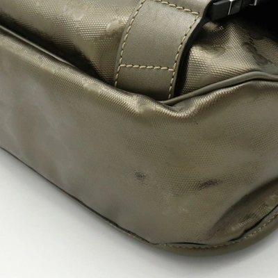 Shop Gucci Gg Imprimé Beige Canvas Shoulder Bag ()