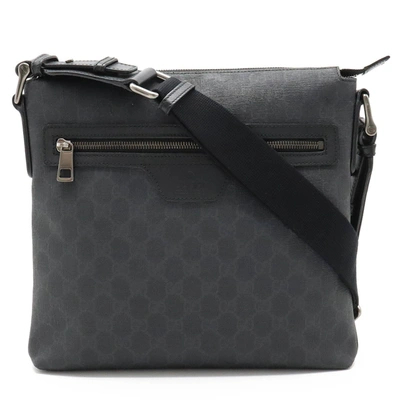 Shop Gucci Gg Plus Black Canvas Shoulder Bag ()