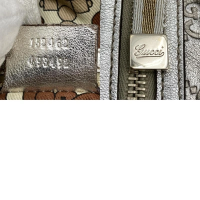 Shop Gucci Ssima Gold Leather Shopper Bag ()