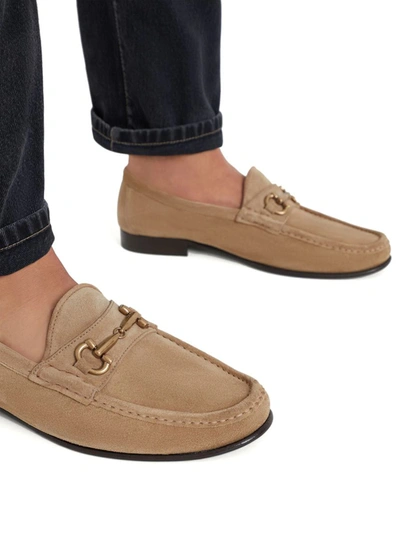 Shop Brunello Cucinelli Loafers With Blunt Toe In Brown
