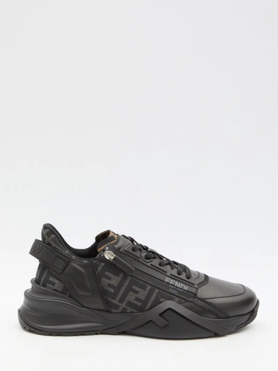 Shop Fendi Flow Sneakers In Black