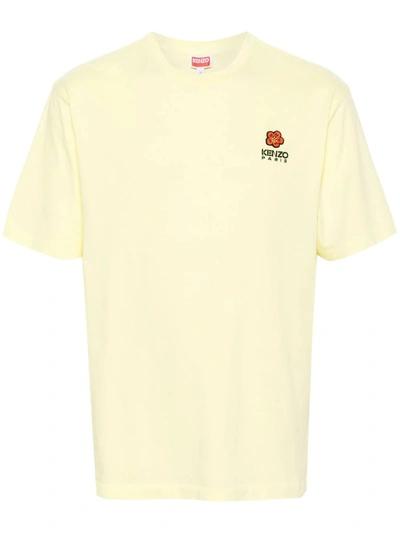 Shop Kenzo Boke Flower Crest T-shirt In Nude & Neutrals