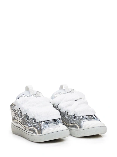 Shop Lanvin Sneaker Curb In Silver
