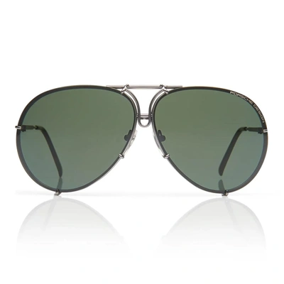 Shop Porsche Design Sunglasses In Gunmetal
