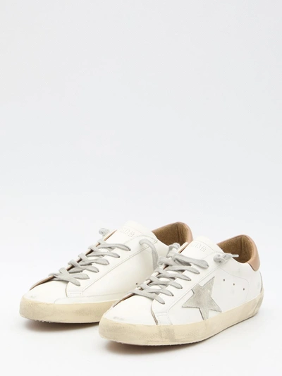 Shop Golden Goose Super-star Sneakers In White