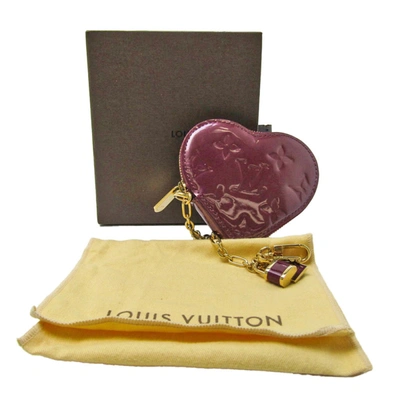 Pre-owned Louis Vuitton Porte Monnaie Coeur Purple Canvas Wallet  ()