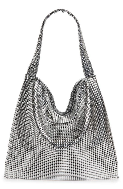 Shop Rabanne Pixel Chain Mesh Tote In P040 Silver
