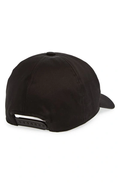 Shop Rick Owens Logo Embroidered Snapback Cap In Black/ Dust