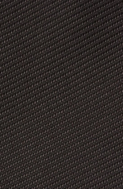 Shop Tom Ford Solid Diagonal Weave Silk Tie In Black