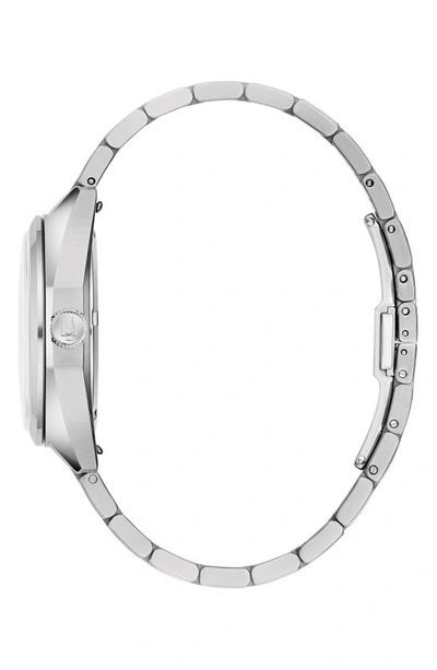 Bulova Men's Classic Jet Star Stainless Steel Bracelet Watch 40mm Gift Set In Silverone