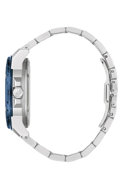 Shop Bulova Marine Star Series A Bracelet Watch, 45mm In Blue/ Silver