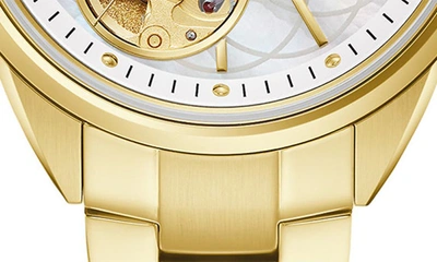 Shop Bulova Sutton Bracelet Watch, 34.5mm In Goldone