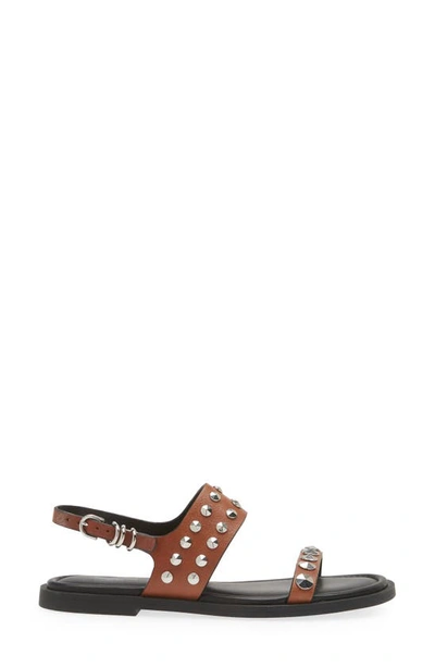 Shop Rag & Bone Geo Stud Sandal In Saddle Leather