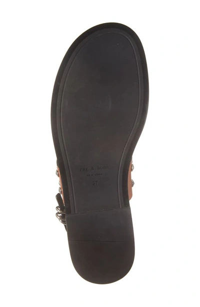 Shop Rag & Bone Geo Stud Sandal In Saddle Leather