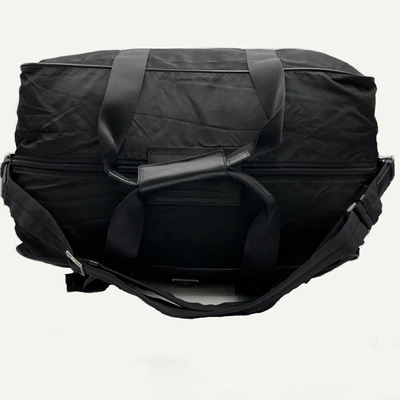 Shop Prada Tessuto Black Synthetic Travel Bag ()