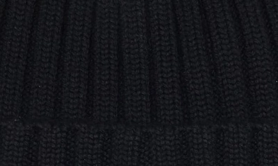 Shop Moncler Rib Virgin Wool Beanie In Black