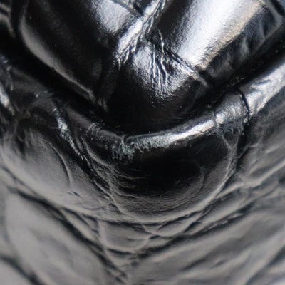 Shop Saint Laurent Black Leather Shopper Bag ()
