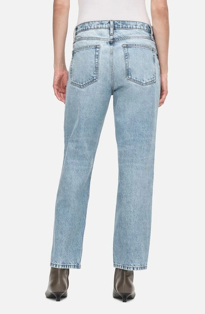 Frame The Vertical High Waist Ankle Relaxed Straight Leg Jeans In Divine