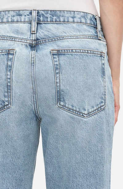 Frame The Vertical High Waist Ankle Relaxed Straight Leg Jeans In Divine