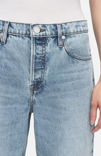 Frame The Vertical High Waist Ankle Relaxed Straight Leg Jeans In Divine
