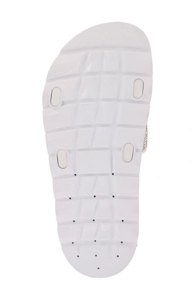 Shop Mia Biz Crystal Waterproof Slide Sandal In White