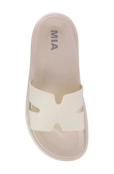 Shop Mia Bertini Slide Sandal In Bone