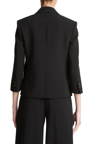 Vince Peak-lapels Single-breasted Blazer In Black