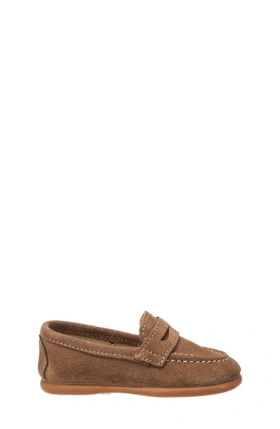 Elephantito Toddler, Child Boys Suede Penny Loafer In Toffee