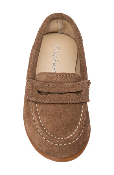 Elephantito Toddler, Child Boys Suede Penny Loafer In Toffee