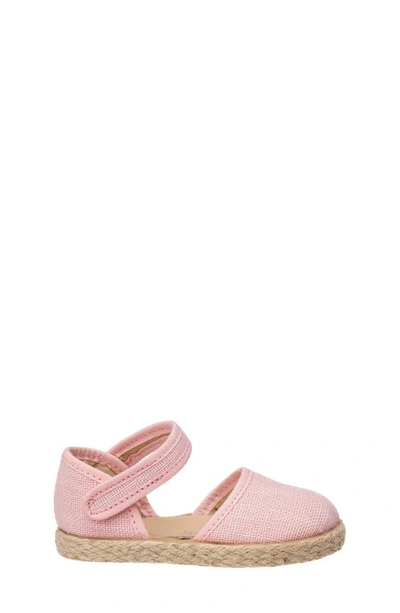 Elephantito Girl's Linen Classic Espadrille Sandals, Baby/toddler/kid In Pink