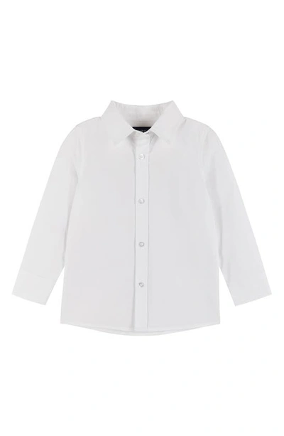 Shop Andy & Evan Kids' Button-up Shirt, Vest, Bow Tie & Pants Set In Blue