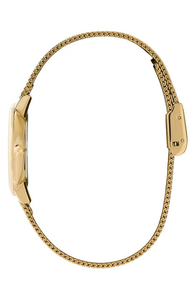 Shop Olivia Burton Signature Butterfly Mesh Strap Watch, 28mm In Gold