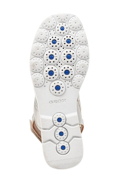 Geox Spherica Wedge Sandal In Light Gold
