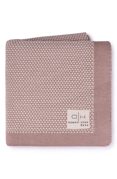 Domani Home Stipple Pale Pink Baby Blanket In Pink