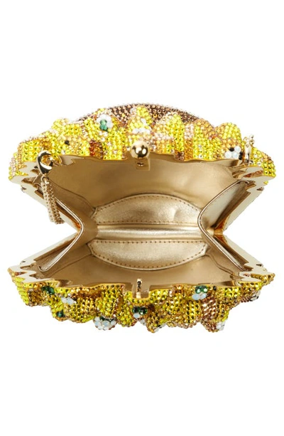 Shop Judith Leiber Truffle French Fries Embellished Clutch In Champagne Jet Multi