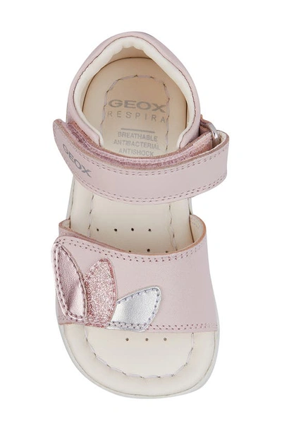 Shop Geox Kids' Alul Sandal In Pnk Silver